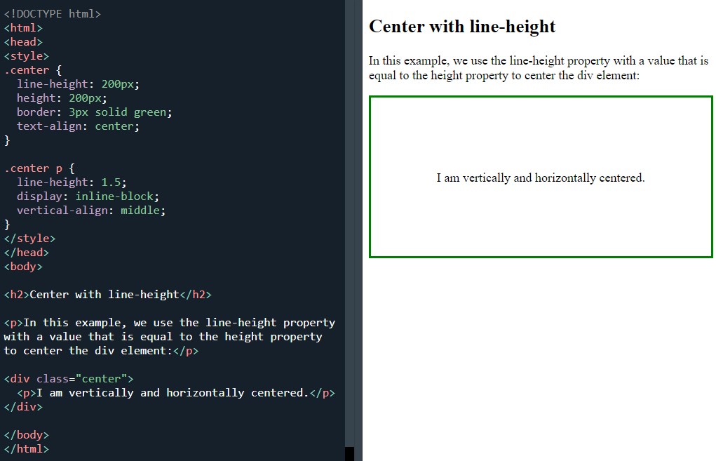Centred with line-height.