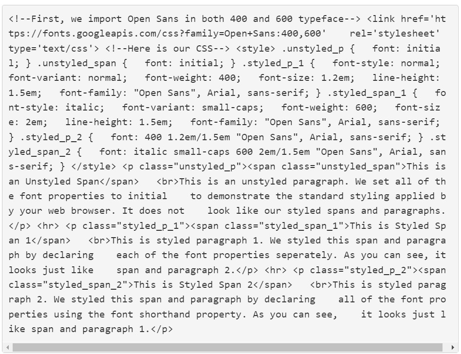 Properties of code